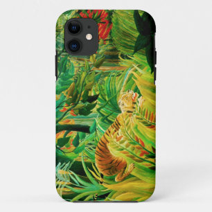 Henri Rousseau Tiger in a Tropical Storm iPhone 11 Case