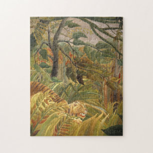 Henri Rousseau Tiger In A Tropical Storm Jigsaw Puzzle