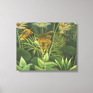 Henri Rousseau Tropical Jungle Lion Vintage Print