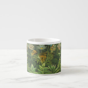 Henri Rousseau Tropical Jungle Lion Vintage Print Espresso Cup