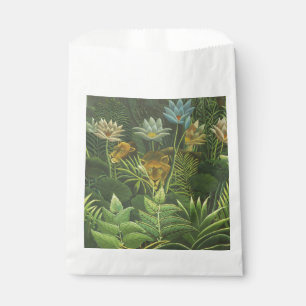 Henri Rousseau Tropical Jungle Lion Vintage Print Favour Bags