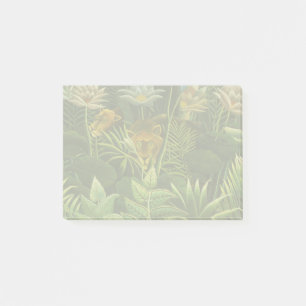 Henri Rousseau Tropical Jungle Lion Vintage Print Post-it Notes