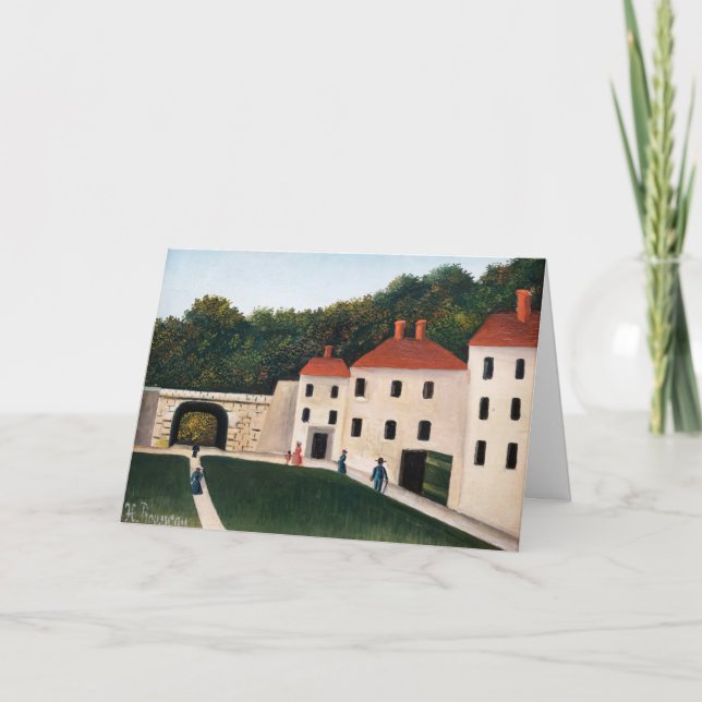 Henri Rousseau - Walkers in a Park Card (Front)