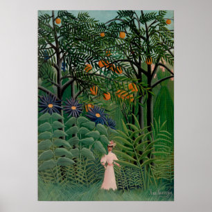 Henri Rousseau - Woman in the Forest Poster