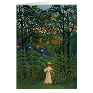 Henri Rousseau- Woman Walking in an Exotic Forest