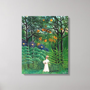 Henri Rousseau - Woman Walking in an Exotic Forest Canvas Print