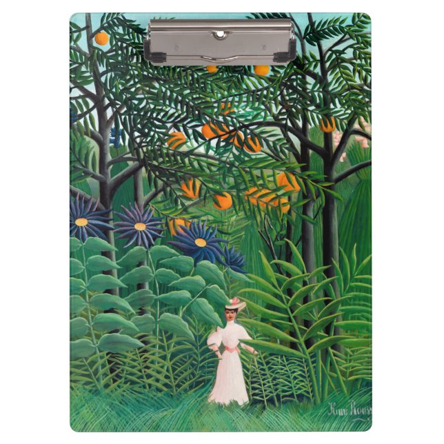 Henri Rousseau - Woman Walking in an Exotic Forest Clipboard (Front)