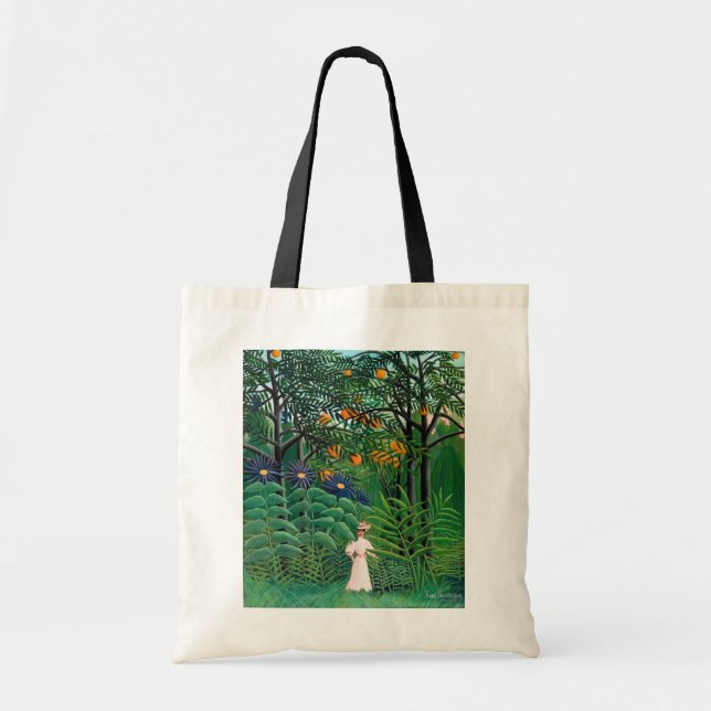 Henri Rousseau - Woman Walking in an Exotic Forest Tote Bag (Front)