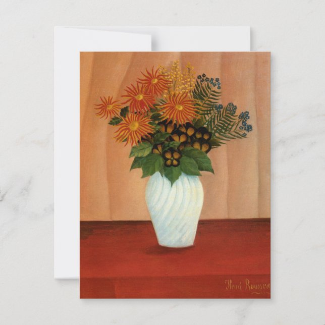 Henri Rousseau's Bouquet of Flowers (circa 1900) Invitation (Front)
