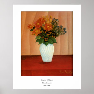 Henri Rousseau's Bouquet of Flowers (circa 1900) Poster