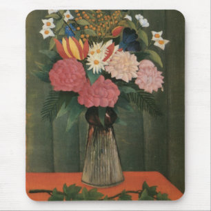 Henri Rousseau's Flowers in a Vase (1909) Mouse Mat