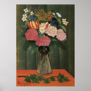 Henri Rousseau's Flowers in a Vase (1909) Poster