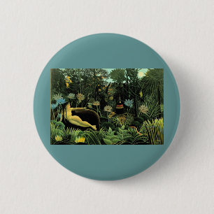 Henri Rousseau's The Dream (1910) 6 Cm Round Badge