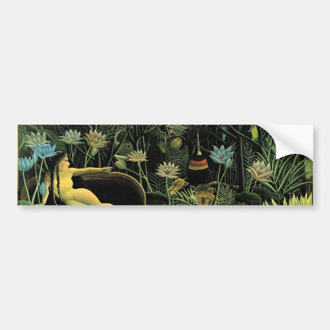 Henri Rousseau's The Dream (1910) Bumper Sticker (Front)