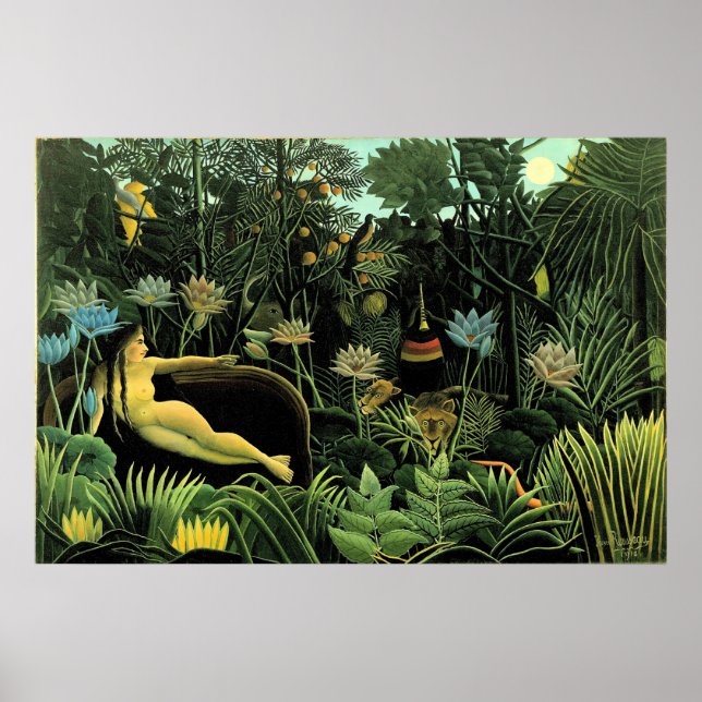 Henri Rousseau's The Dream (1910) Poster (Front)