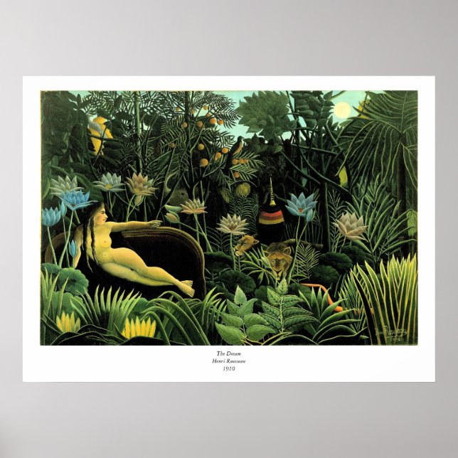 Henri Rousseau's The Dream (1910) Poster (Front)