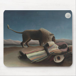 Henri Rousseau's The Sleeping Gypsy Mouse Mat