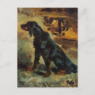 Henri Toulouse-Lautrec- Dun, a Gordon Setter Postcard