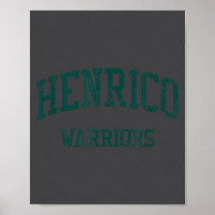 Henrico High School Hs Richmond Va Vintage Srts Poster