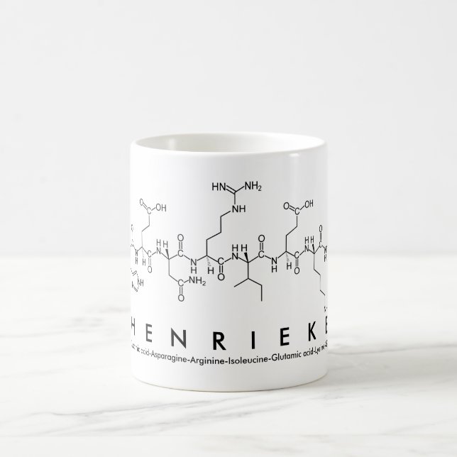 Henrieke peptide name mug (Center)