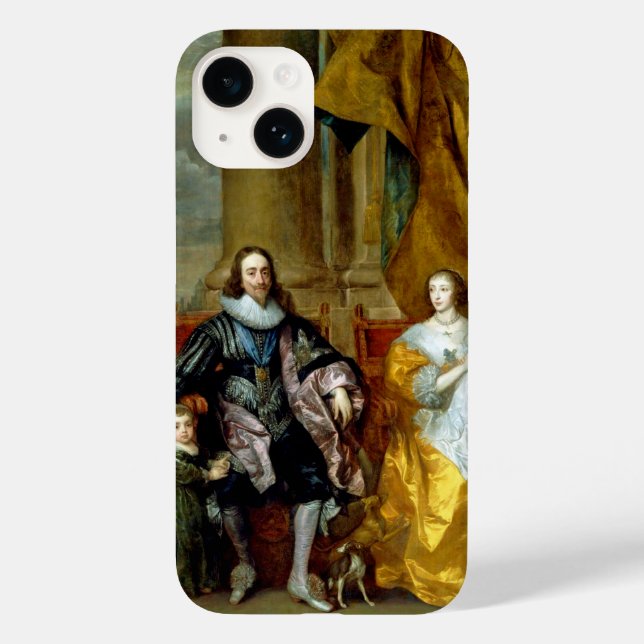 Henrietta Maria and Charles I by Van Dyck Case-Mate iPhone Case (Back)