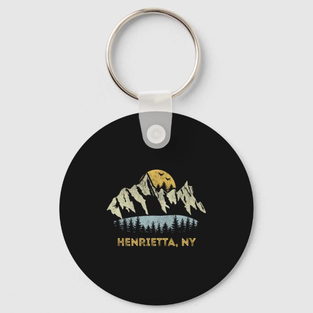 Henrietta New York Mountain Sunset Sunrise Ny  Key Ring (Front)