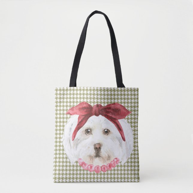 Henrietta the Havanese Tote Bag (Front)