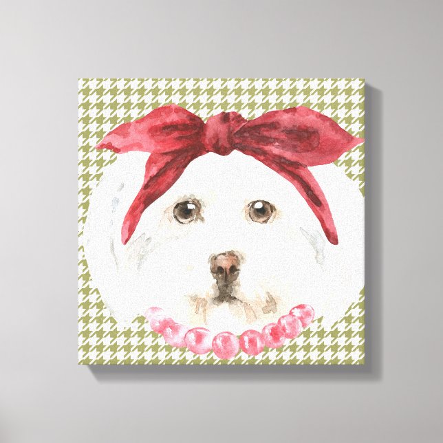 Henrietta the Havanese Wrapped Canvas Print (Front)