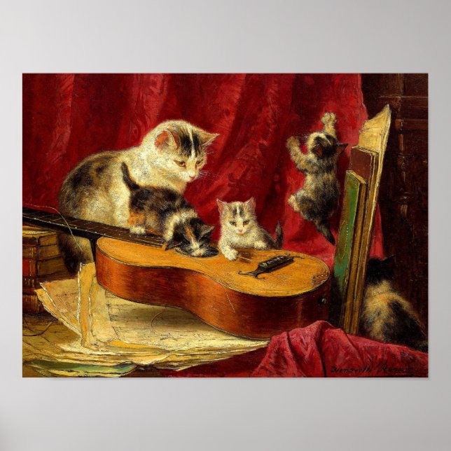 Henriëtte Ronner-Knip Making Music Poster (Front)