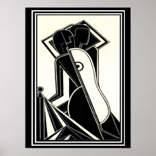 Henry Butler "Female Figures " 1928 Deco Print