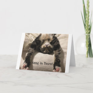 Henry Cat Get Well Soon battManagement or Sympathy Card