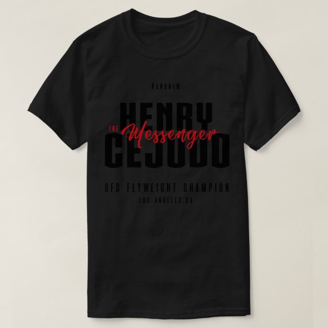 Henry Cejudo The Messenger 5 T-Shirt (Design Front)