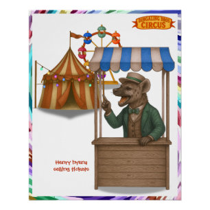 Henry circus hyena poster