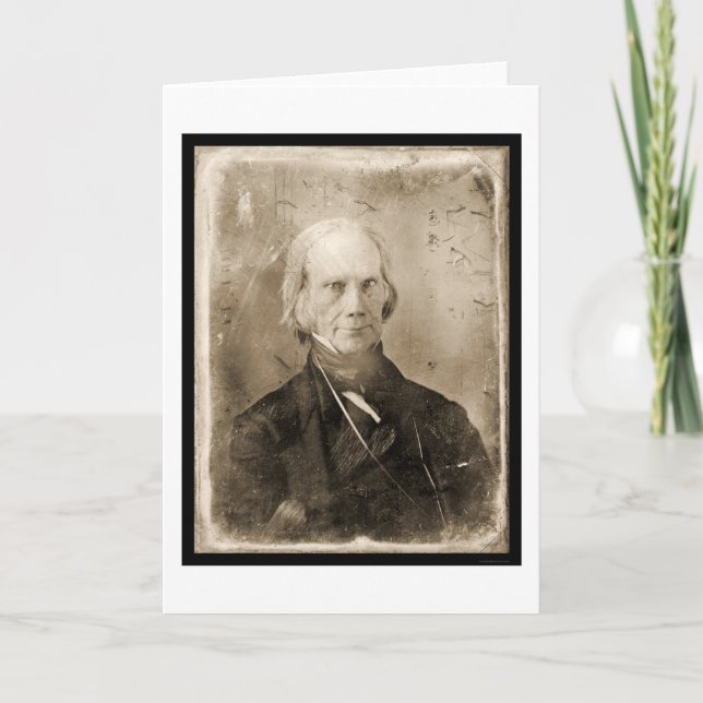 Henry Clay Daguerreotype 1851 Card (Front)
