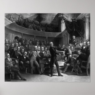 Henry Clay Speaking In The Senate Poster