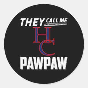 Henry County Patriots Logo They Call Me Pawpaw Hs Classic Round Sticker