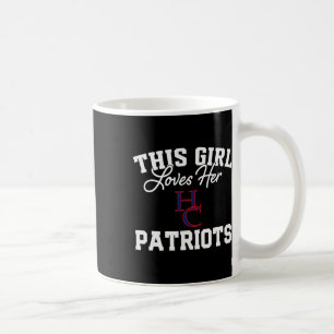 Henry County Patriots Logo This Girl Loves Her Hs  Coffee Mug