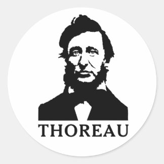 Henry David Thoreau Classic Round Sticker