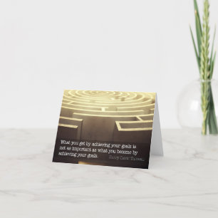 Henry David Thoreau Inspirational Quote "Become" Thank You Card