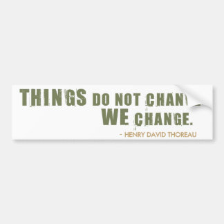 Henry David Thoreau Quote Bumper Sticker