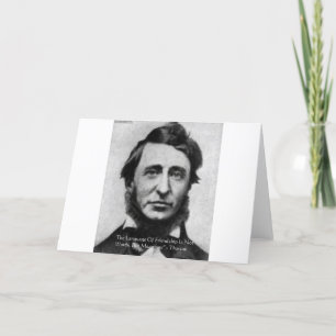 Henry David Thoreau Quote Card