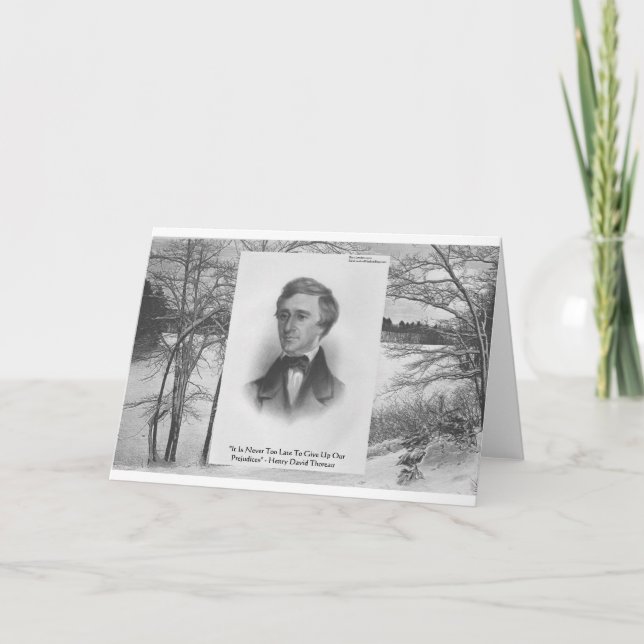 Henry David Thoreau Quote Card (Front)