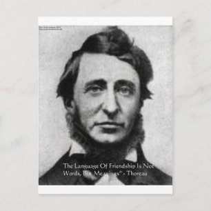 Henry David Thoreau Quote Postcard