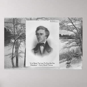 Henry David Thoreau Quote Poster