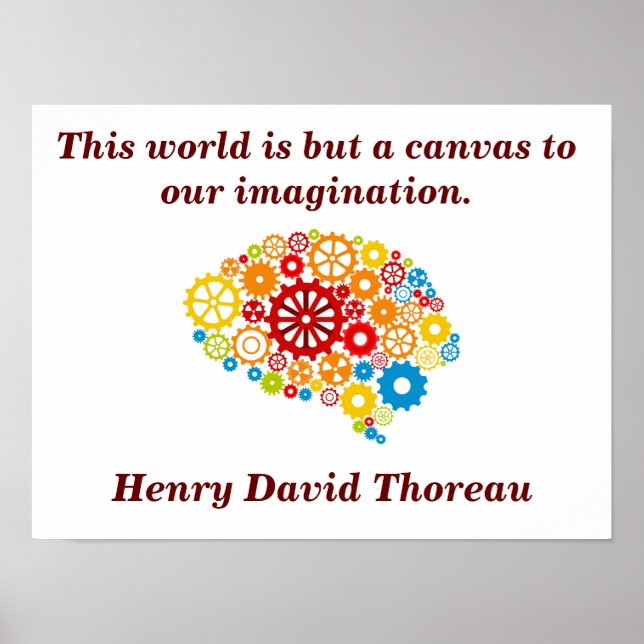 Henry David Thoreau quote - poster (Front)