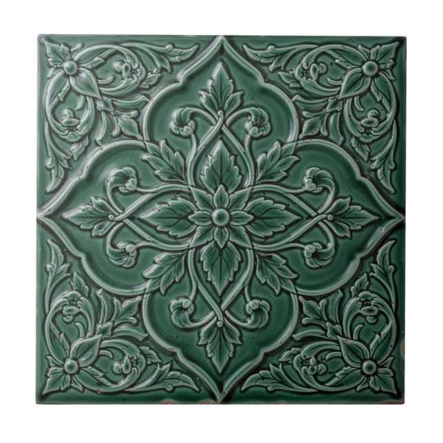 Henry Dearle Persian Floral Pattern Floral Design Tile (Front)