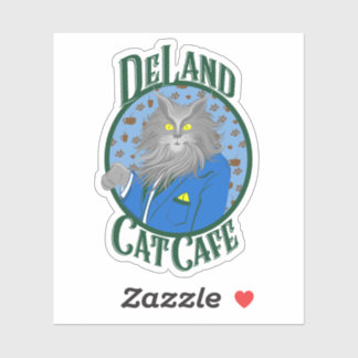 Henry DeCat sticker in Blue