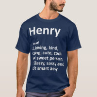 HENRY Definition Personalised Name Funny Gift