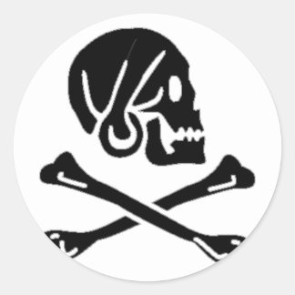 Henry Every authentic pirate flag Classic Round Sticker