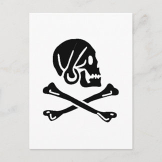Henry Every authentic pirate flag Postcard